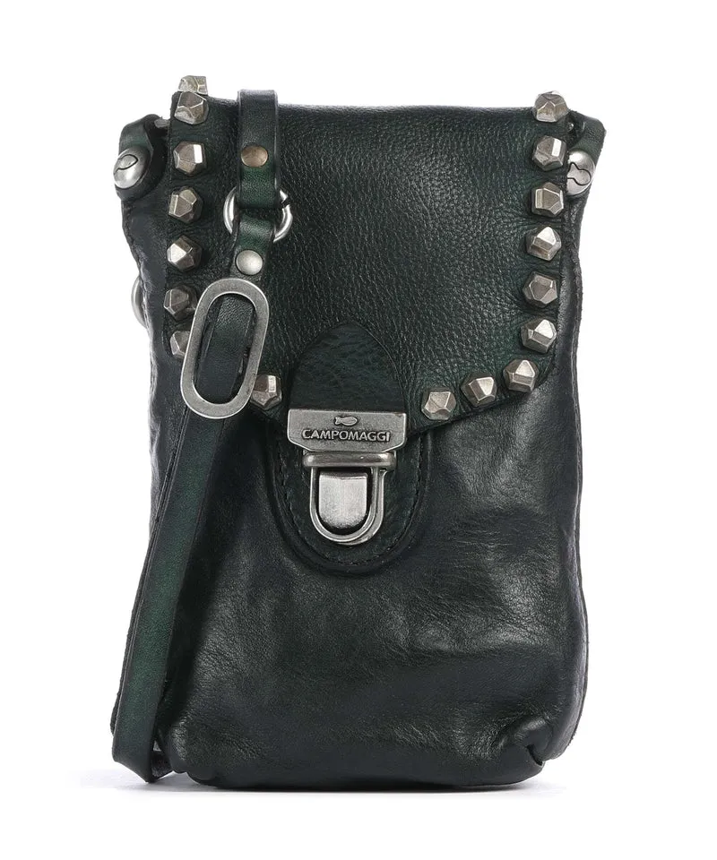 Campomaggi Borsetta porta cellulare green bottle