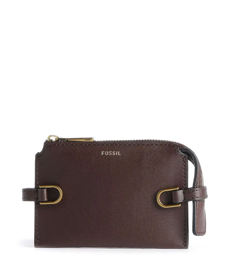 Fossil Kier Porta carte di credito dunkelbraun