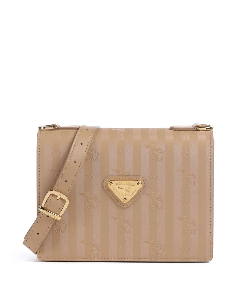 Maison Mollerus Vinerus Melide Borsa a tracolla cappuccino beige/nastro