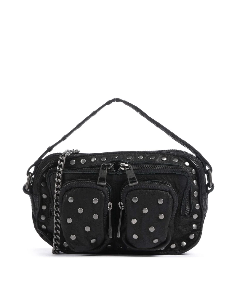 Núnoo Washed Helena Borsa a tracolla black