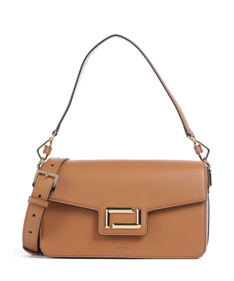 Lancel Angèle M Borsa a spalla camel