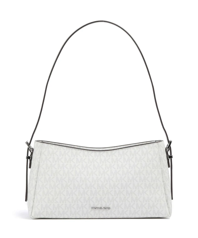 Michael Kors Moore Borsa a spalla optic white/alluminium