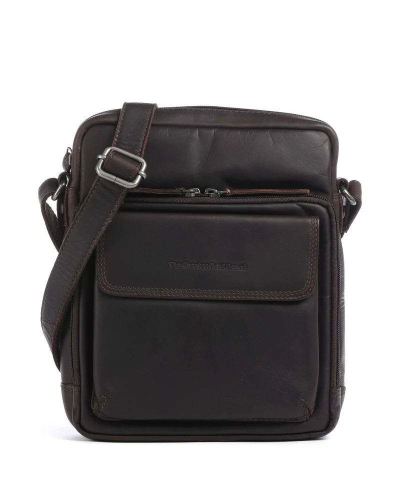 The Chesterfield Brand Wax Pull Up Cow Montira Borsa a tracolla brown
