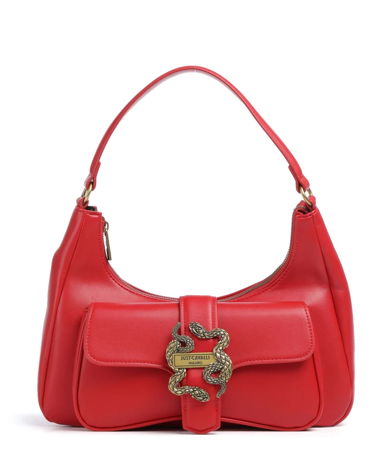 Just Cavalli Iconic Snakes Borsa a spalla tango red