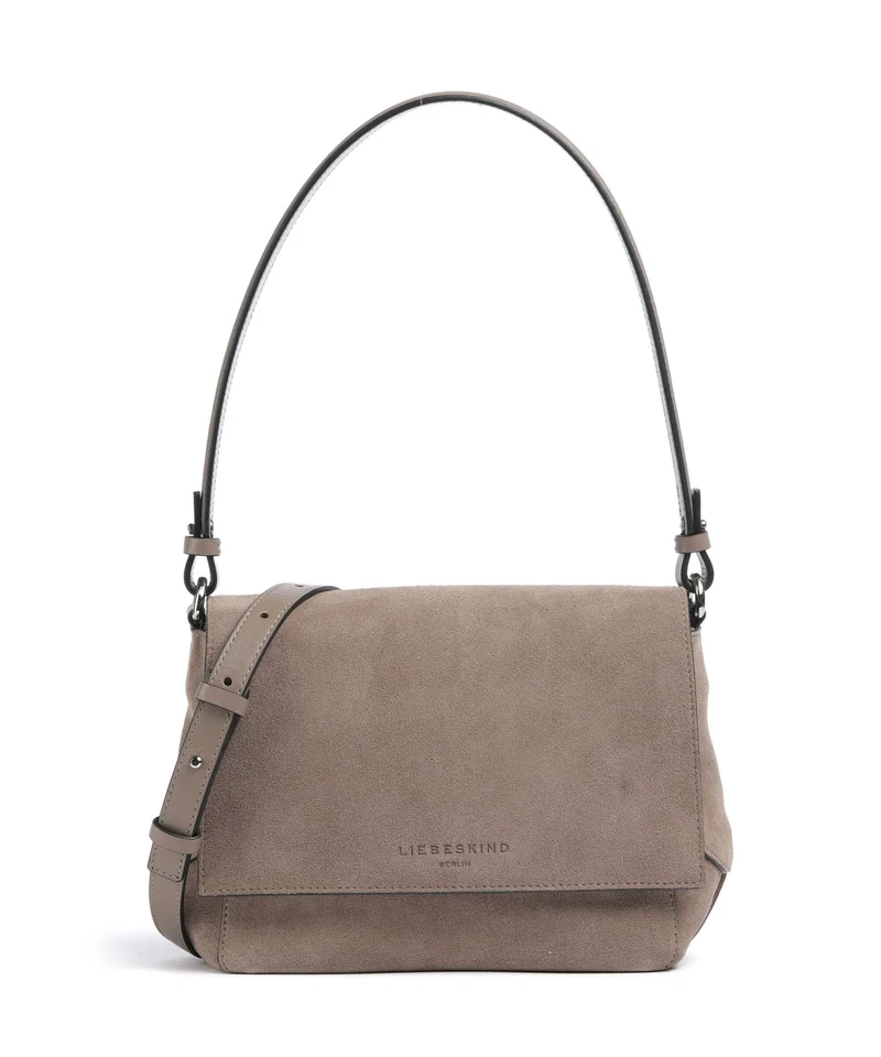 Liebeskind Lilly Suede M Borsa a spalla neutral gray