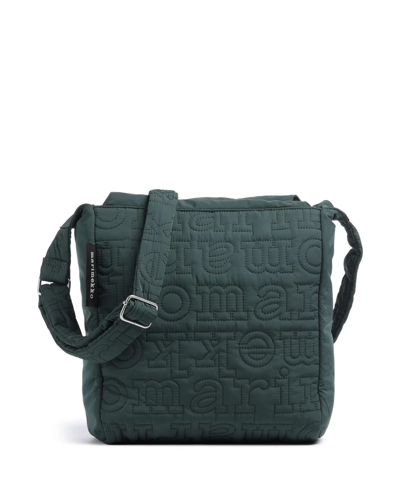 Marimekko Joy Logo M Borsa a tracolla dark green