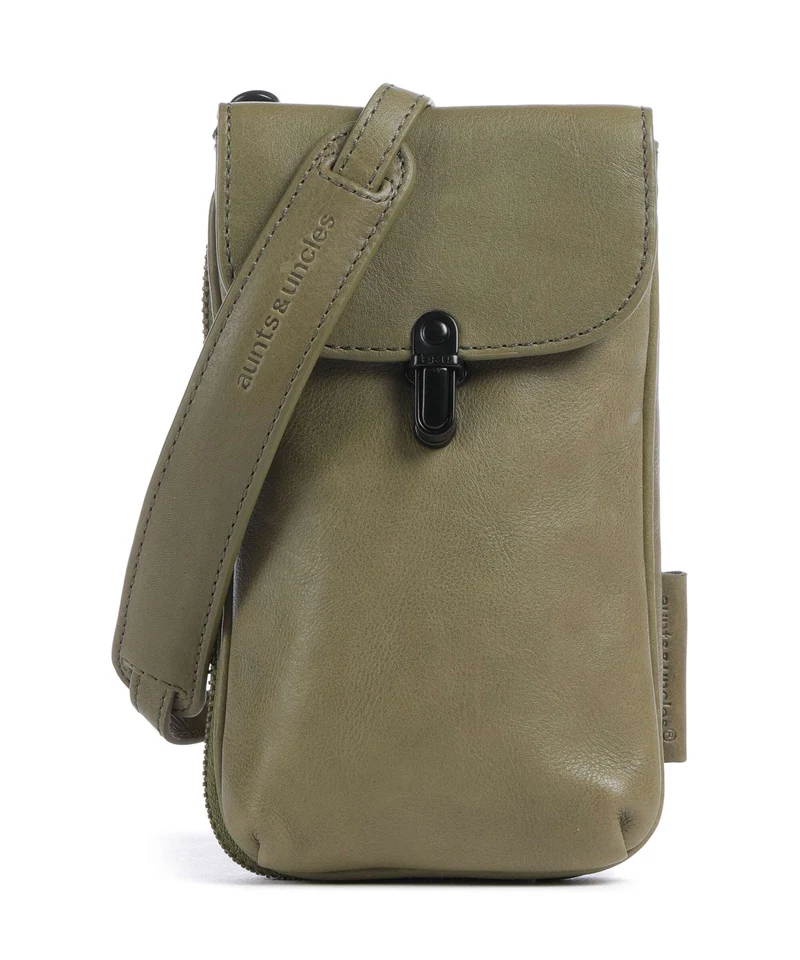 Aunts & Uncles Grandma's Luxury Club Mrs. Lemon Twist Borsetta porta cellulare olive branch