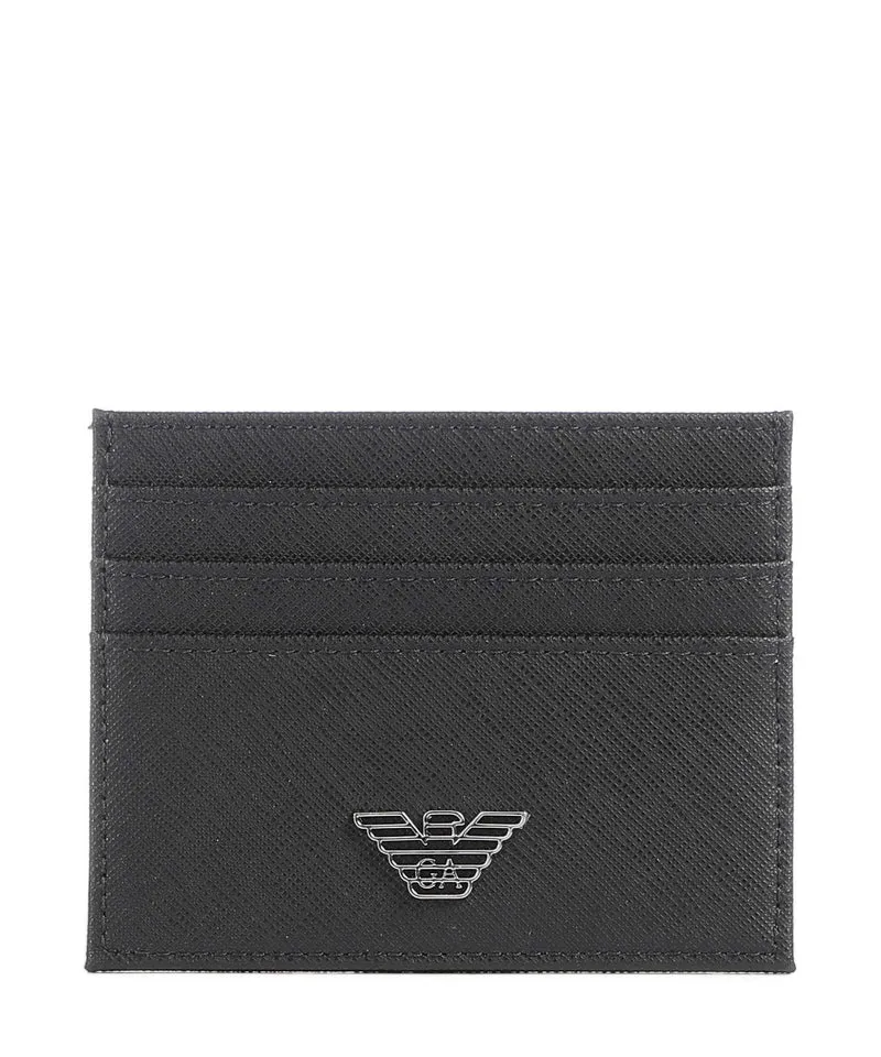 Emporio Armani Business Regenerated Porta carte di credito black