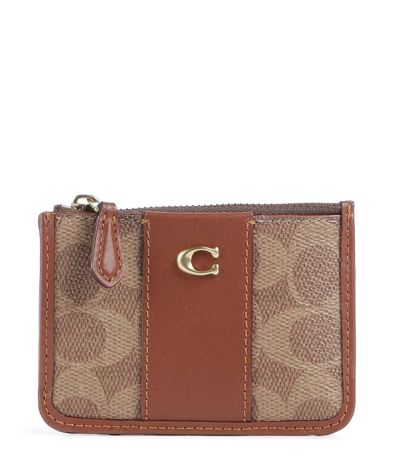 Coach Porta carte di credito tan caramel