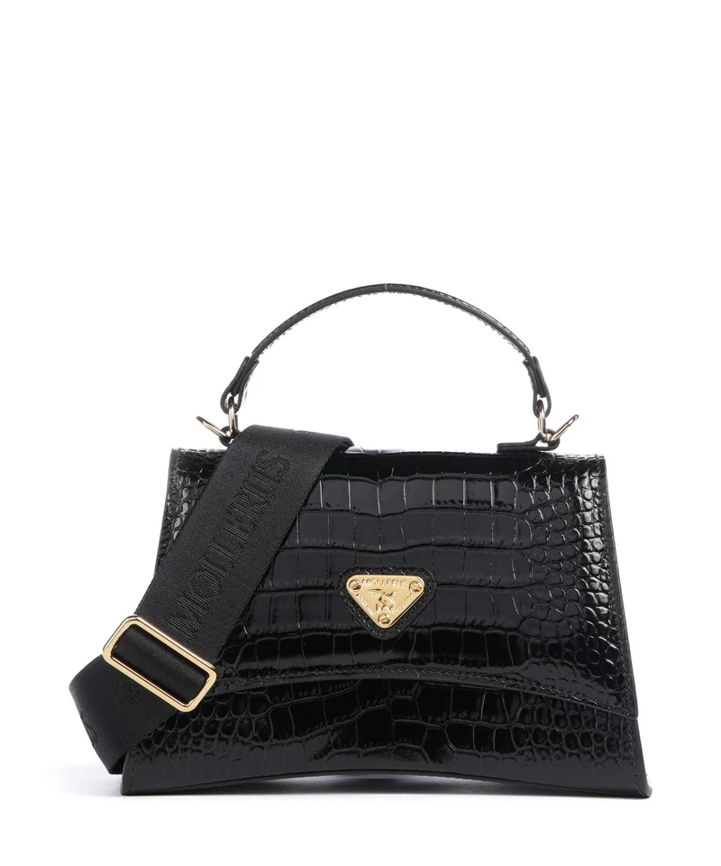 Maison Mollerus Croco Romont Borsa a mano classic schwarz
