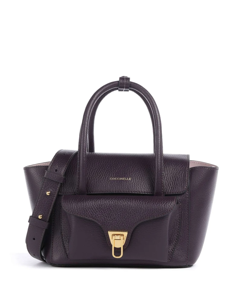 Coccinelle Beat Double Borsa a mano prune