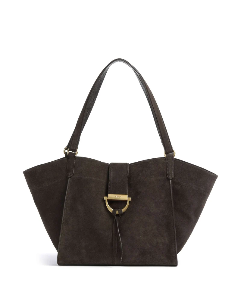 Abro Suede Temi Borsa shopper dark brown