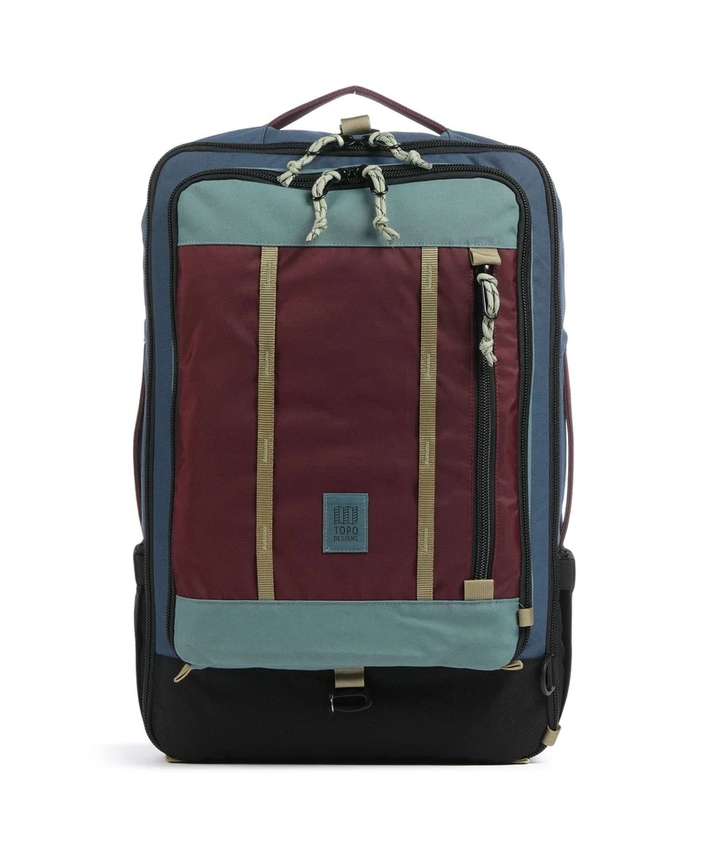 Topo Designs Global 40 Zaino da viaggio dark denim/burgundy