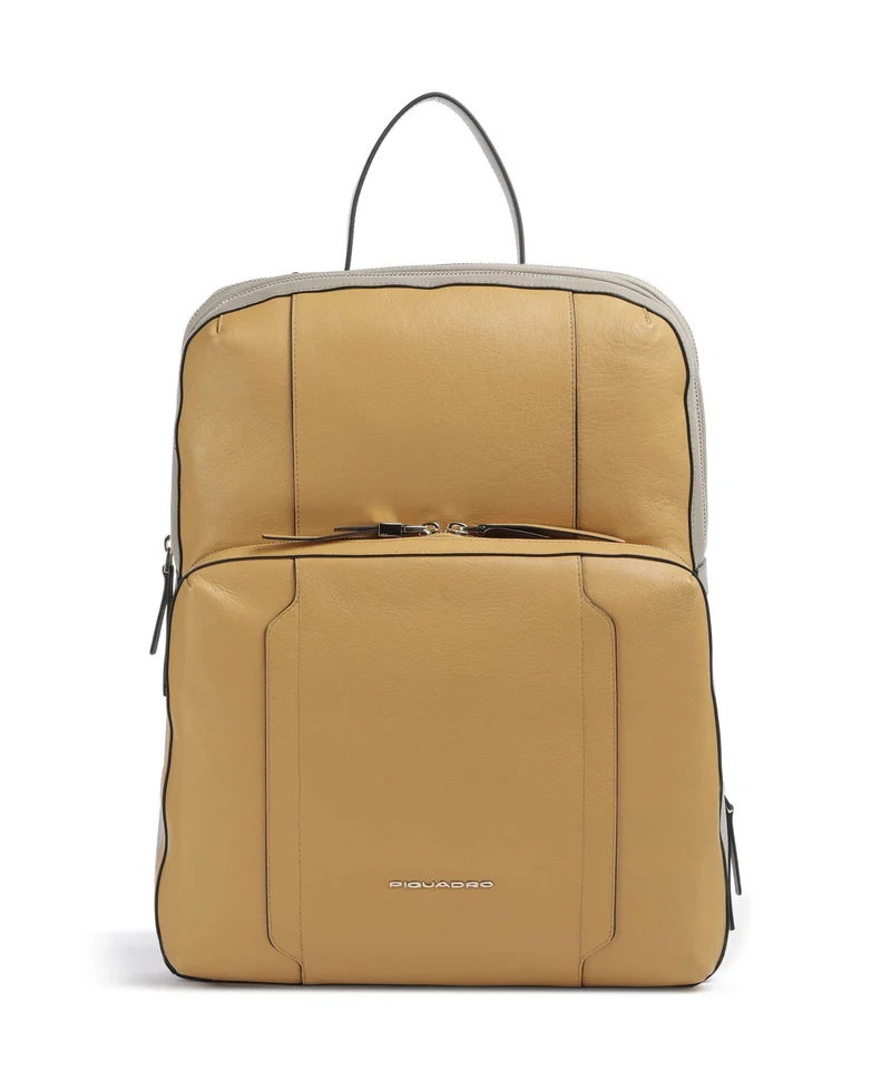 Piquadro Circle Zaino porta pc yellow/beige