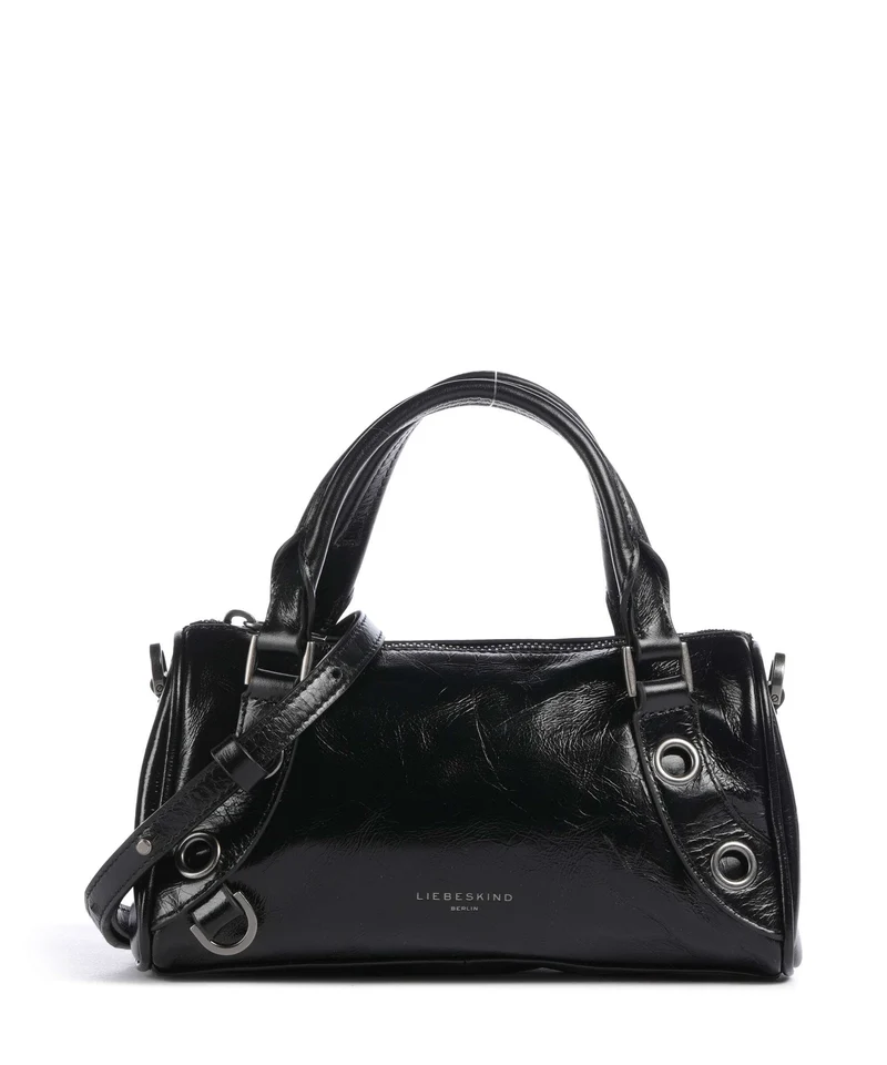 Liebeskind Nika Lack Distressed S Borsa a mano black