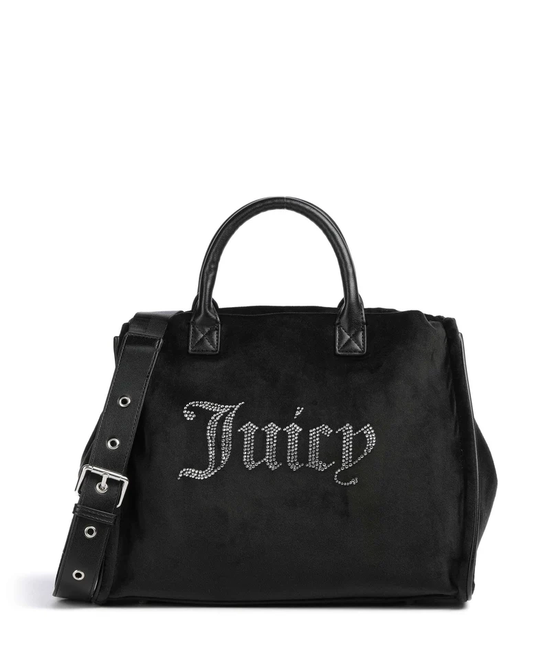 Juicy Couture Iris Velvet M Borsa a mano black