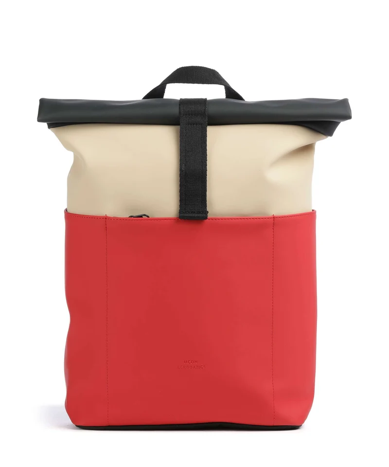 Ucon Acrobatics Lotus Hajo Mini Zaino roll-top light almond/red