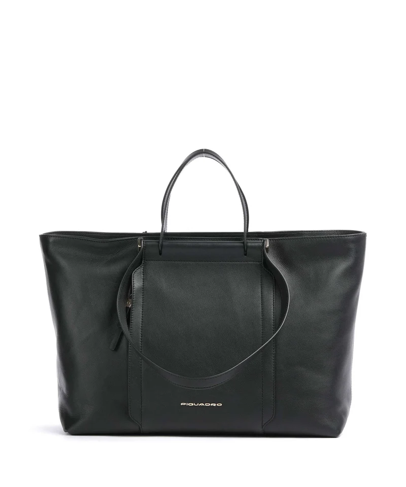 Piquadro Circle Borsa shopper nero