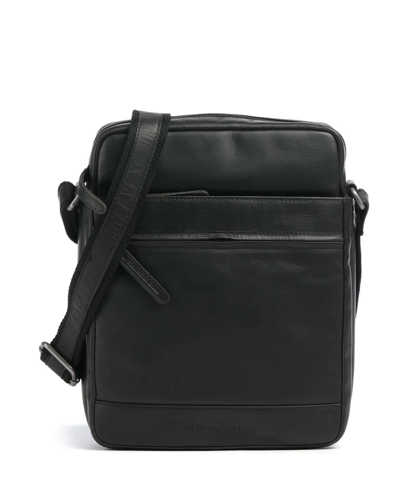 The Chesterfield Brand Wax Pull Up Cow Anzora Borsa a tracolla black