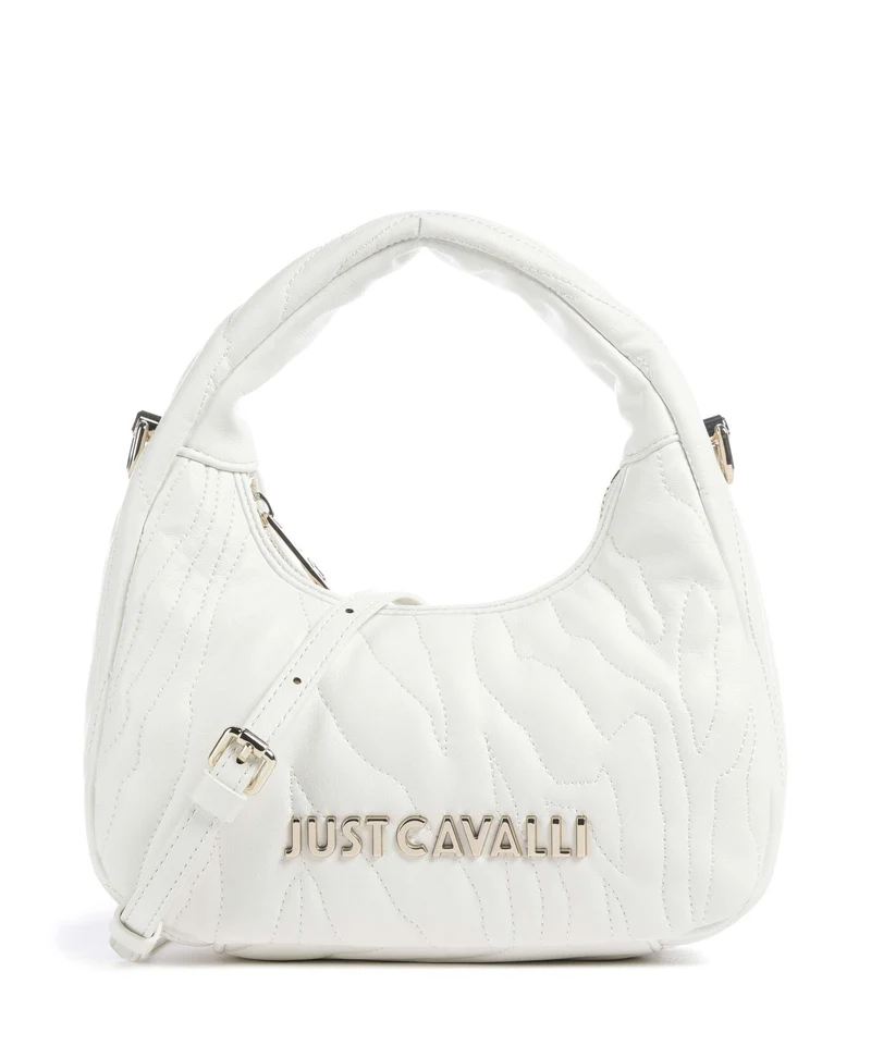 Just Cavalli Quilted Zebra Borsa a mano white