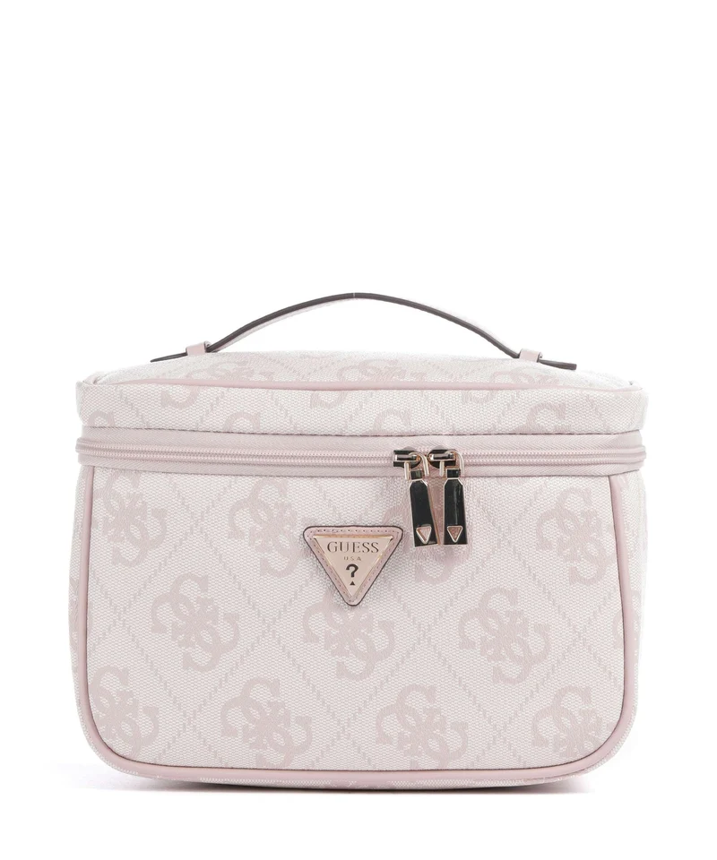 Guess Berta 4G Logo Borsa da toilette rose water logo