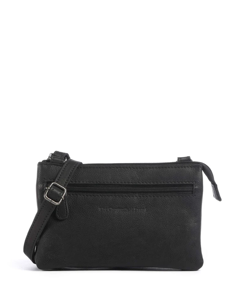 The Chesterfield Brand Washed Waxed Cow Osaka Borsa a tracolla black