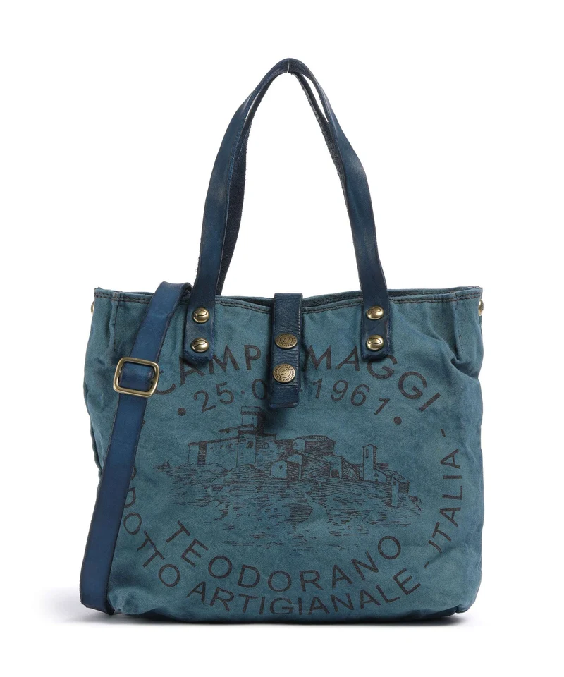 Campomaggi Borsa a mano beige/zaffiro/moro