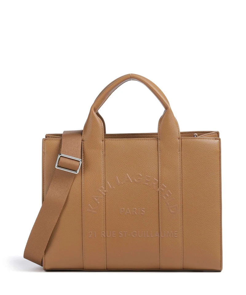 Karl Lagerfeld K/Rue St Guillaume Medium Borsa a mano caramel