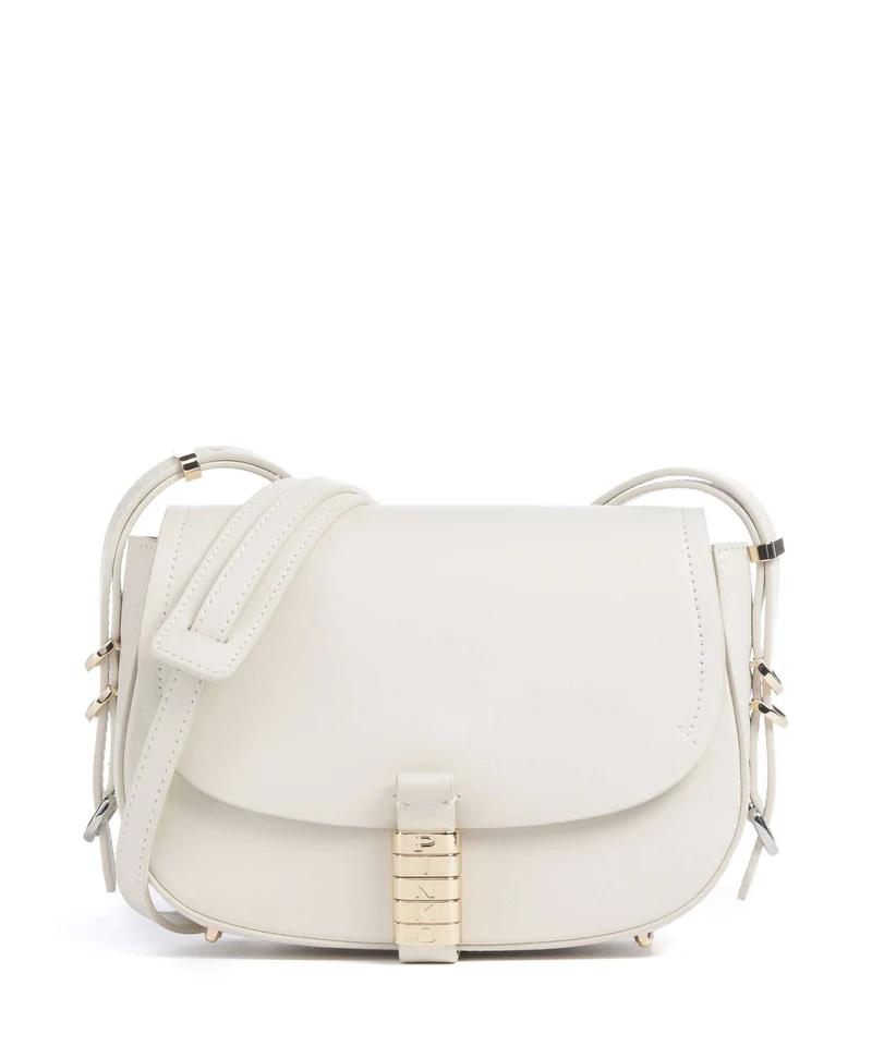 Pinko Saddle Mini Borsa a tracolla bianco seta/gold/nike