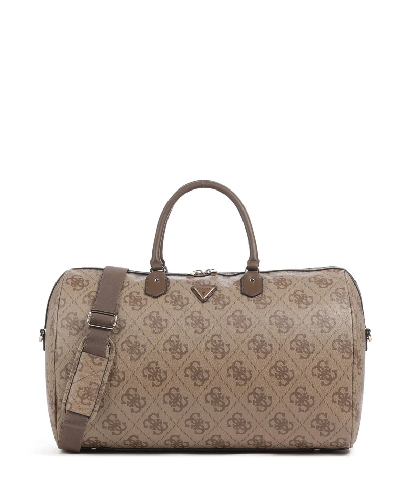 Guess Berta 4G Logo Borsone da weekend latte logo/brown