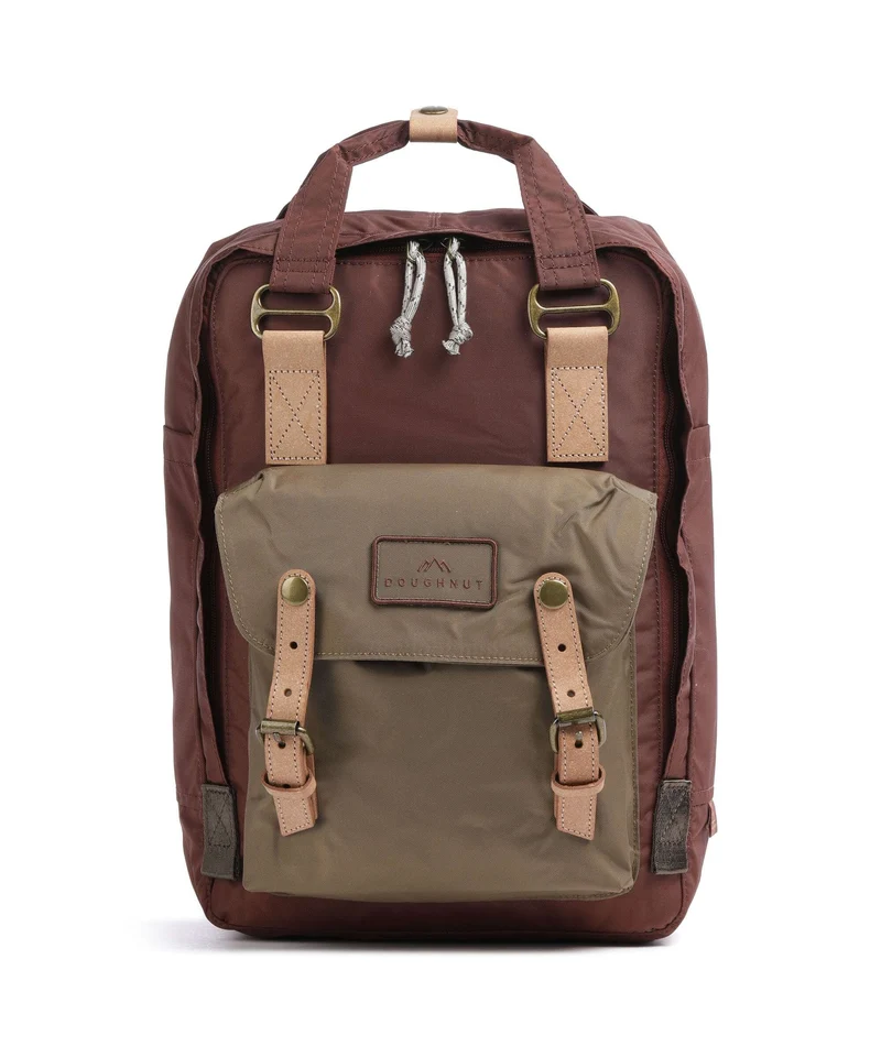 Doughnut Jungle Macaroon Zaino maroon/khaki