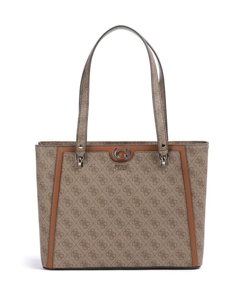 Guess Orlina 4G Logo Borsa shopper latte logo/brown