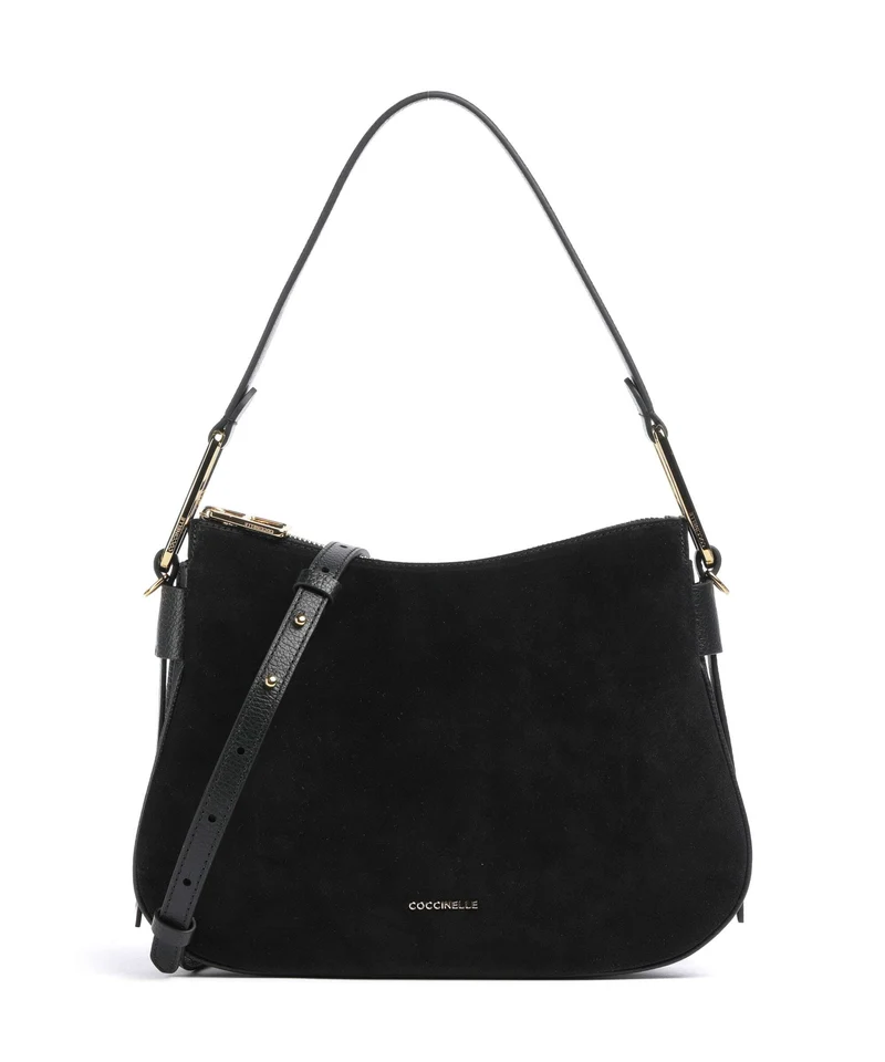 Coccinelle Magie Suede Borsa hobo noir