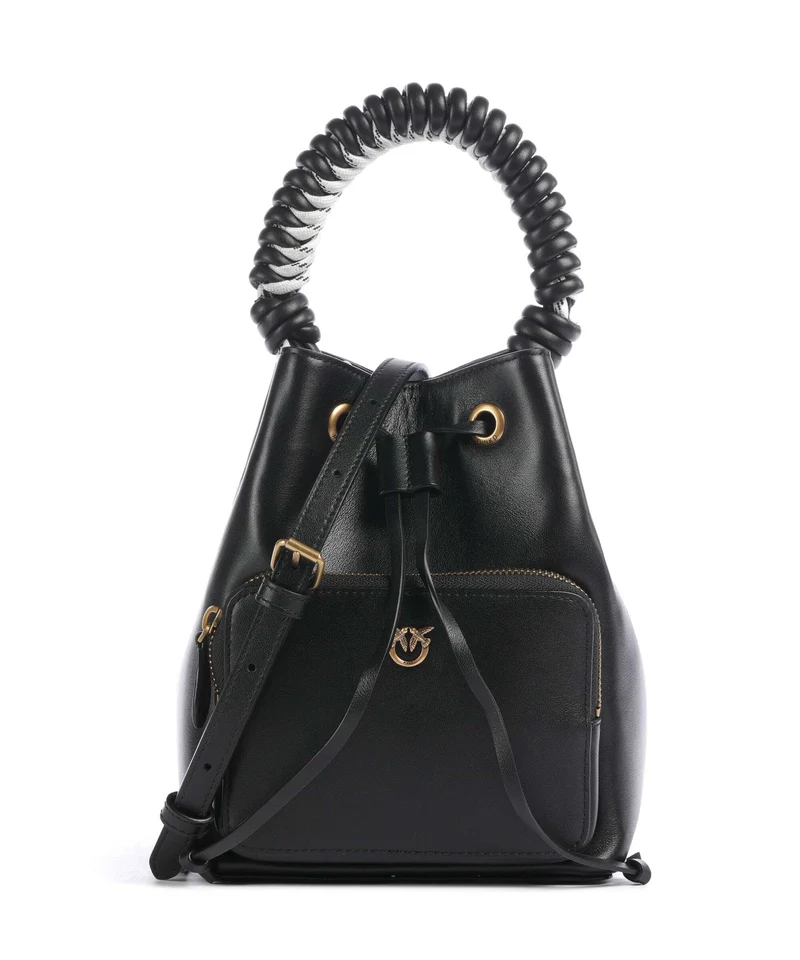 Pinko Cargo Borsa a secchiello nero/antique gold