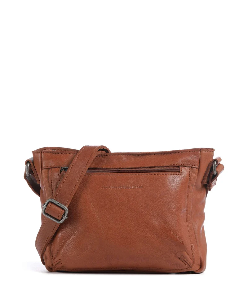 The Chesterfield Brand Washed Waxed Cow Aston Borsa a tracolla cognac