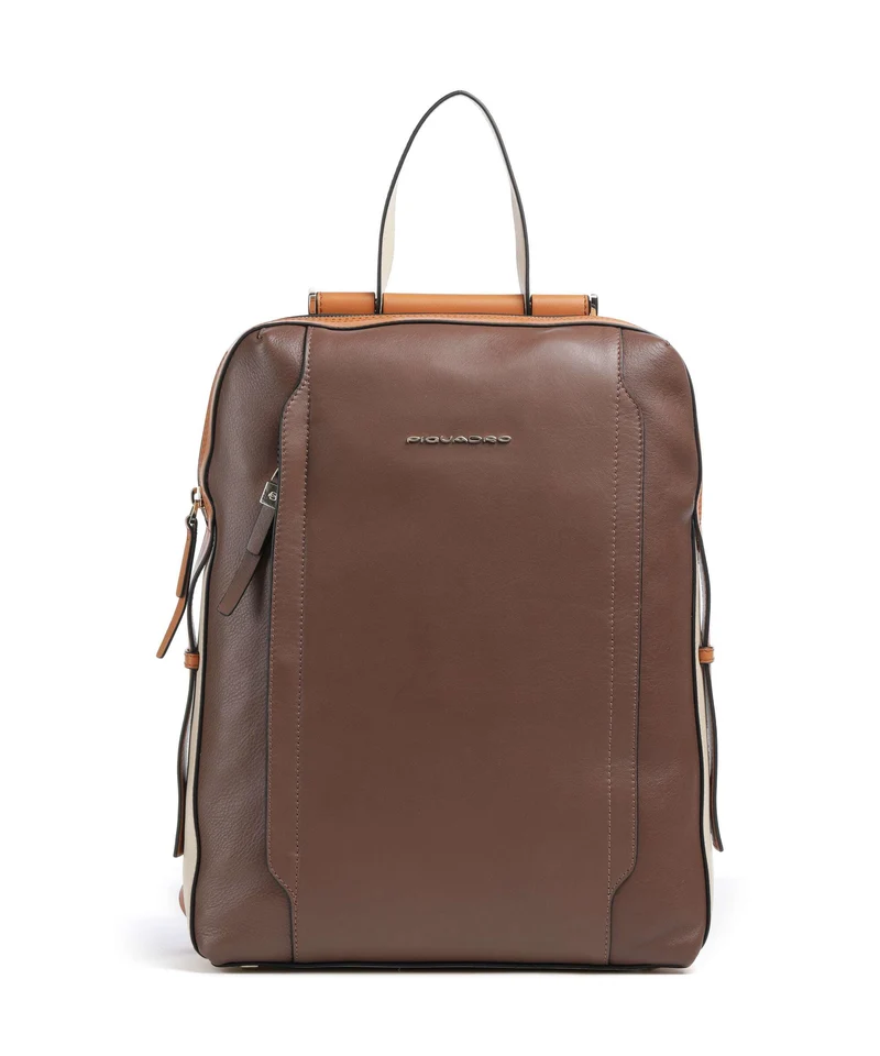 Piquadro Circle Zaino porta pc marrone/beige