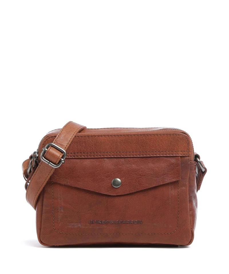 Spikes & Sparrow Bronco Borsa a tracolla brandy