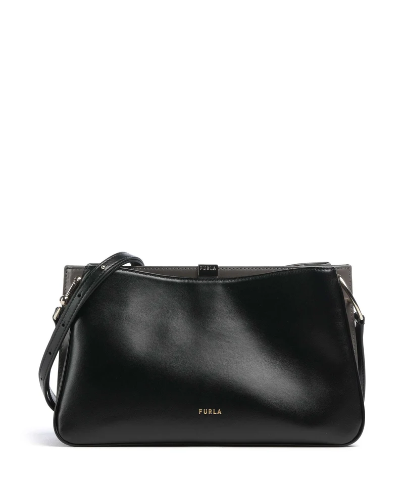 Furla Agata M Borsa a tracolla nero/urban gray
