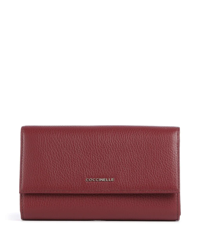 Coccinelle Metallic Soft Portafoglio ribes