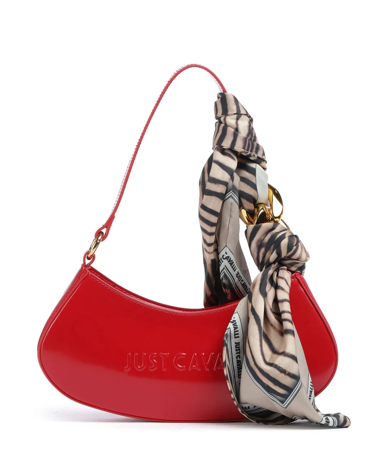 Just Cavalli Chain Foulard Borsa a spalla barbados cherry