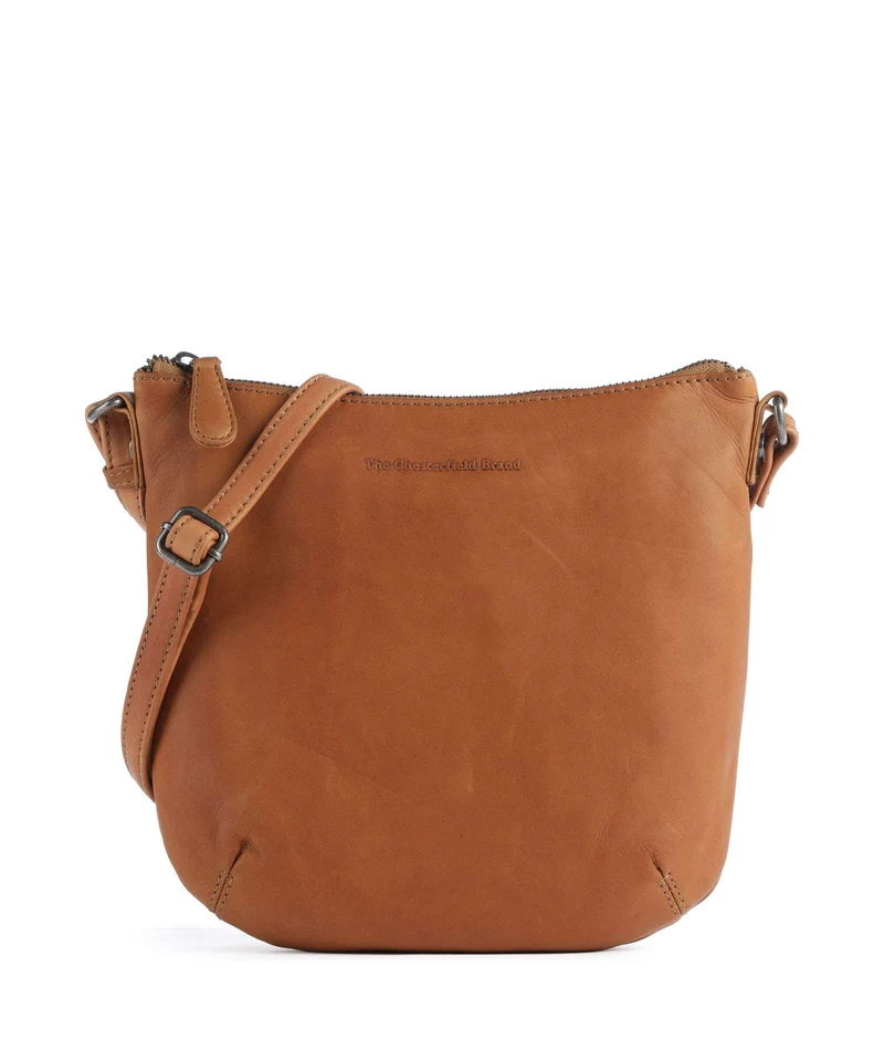 The Chesterfield Brand Wax Pull Up Cow Redding Borsa a tracolla cognac