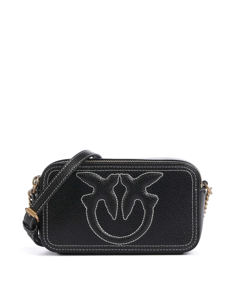 Pinko Carrie Borsa a tracolla nero/antique gold
