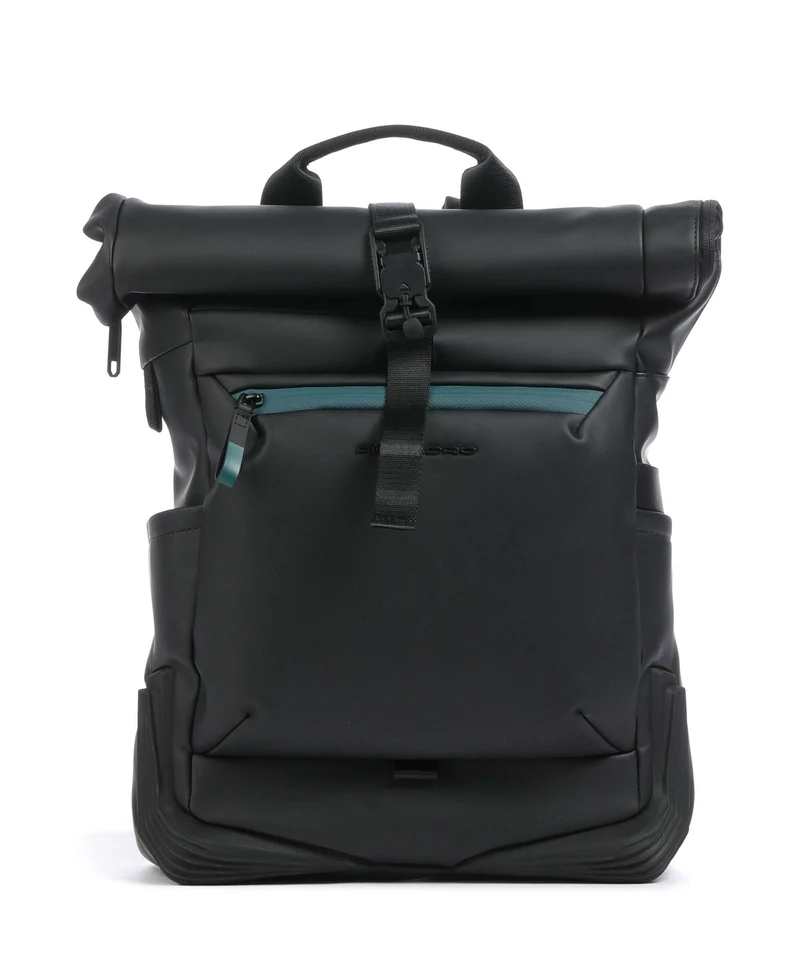 Piquadro Corner 2.0 Zaino roll-top nero