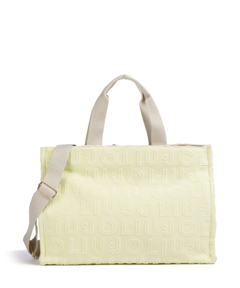 Liu Jo Logo Borsa shopper pale yellow