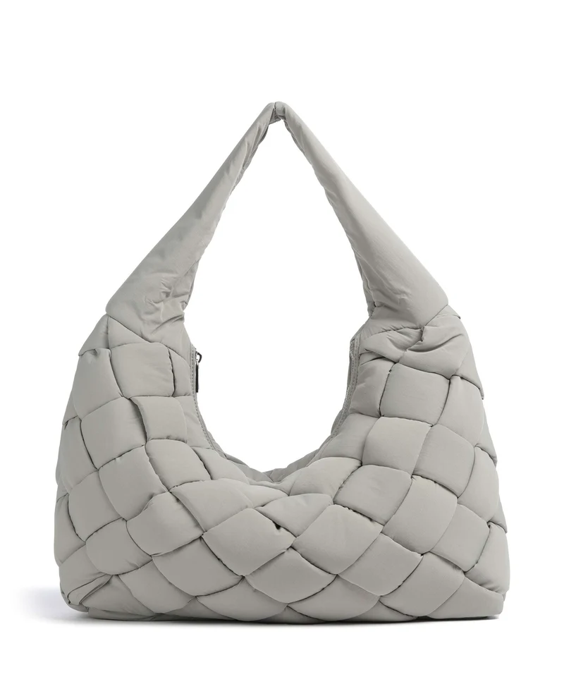 Liebeskind Bo Weaved Nylon L Borsa hobo neutral grey