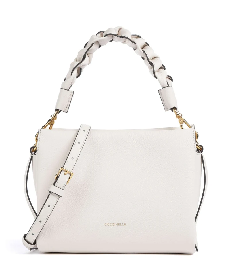 Coccinelle Boheme Grana Double Borsa a mano blanco/skin