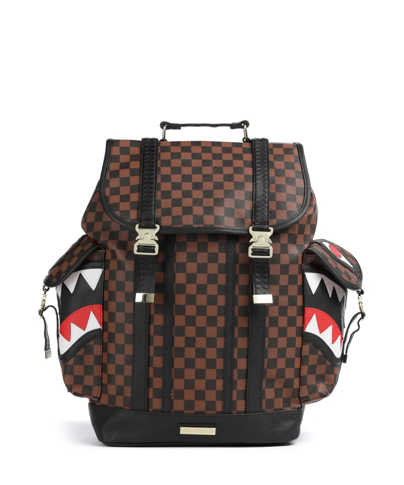 Sprayground Sawtooth Sharks in Paris Monte Carlo Zaino brown