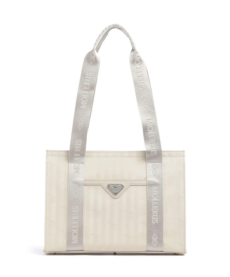 Maison Mollerus Vinerus Berlin Borsa shopper pearl weiss
