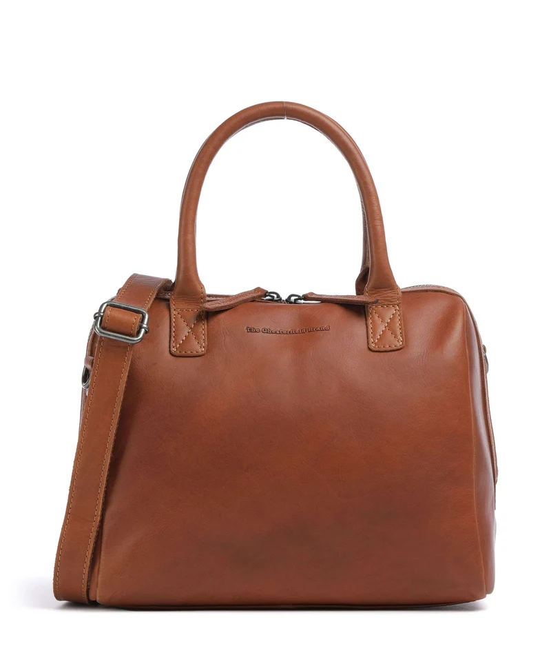 The Chesterfield Brand Wax Pull Up Cow Langton Borsa a mano cognac