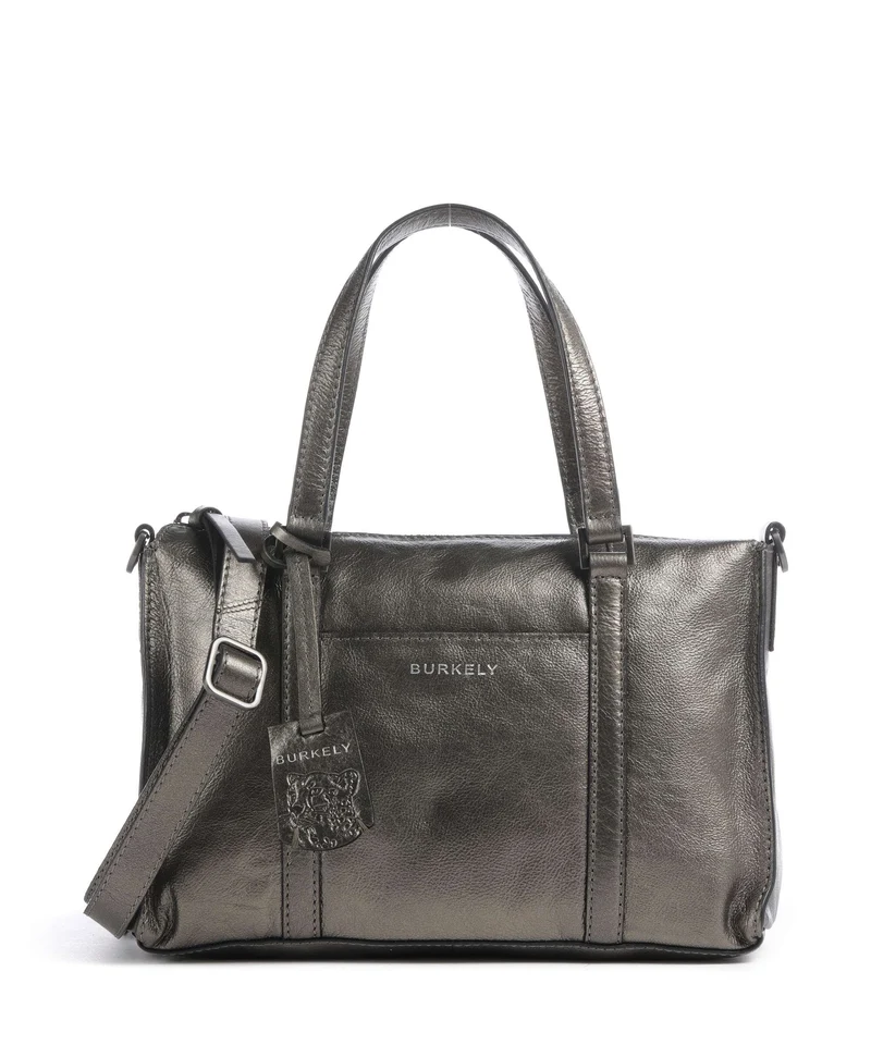 Burkely Creased Crystal Borsa a mano gunmetal